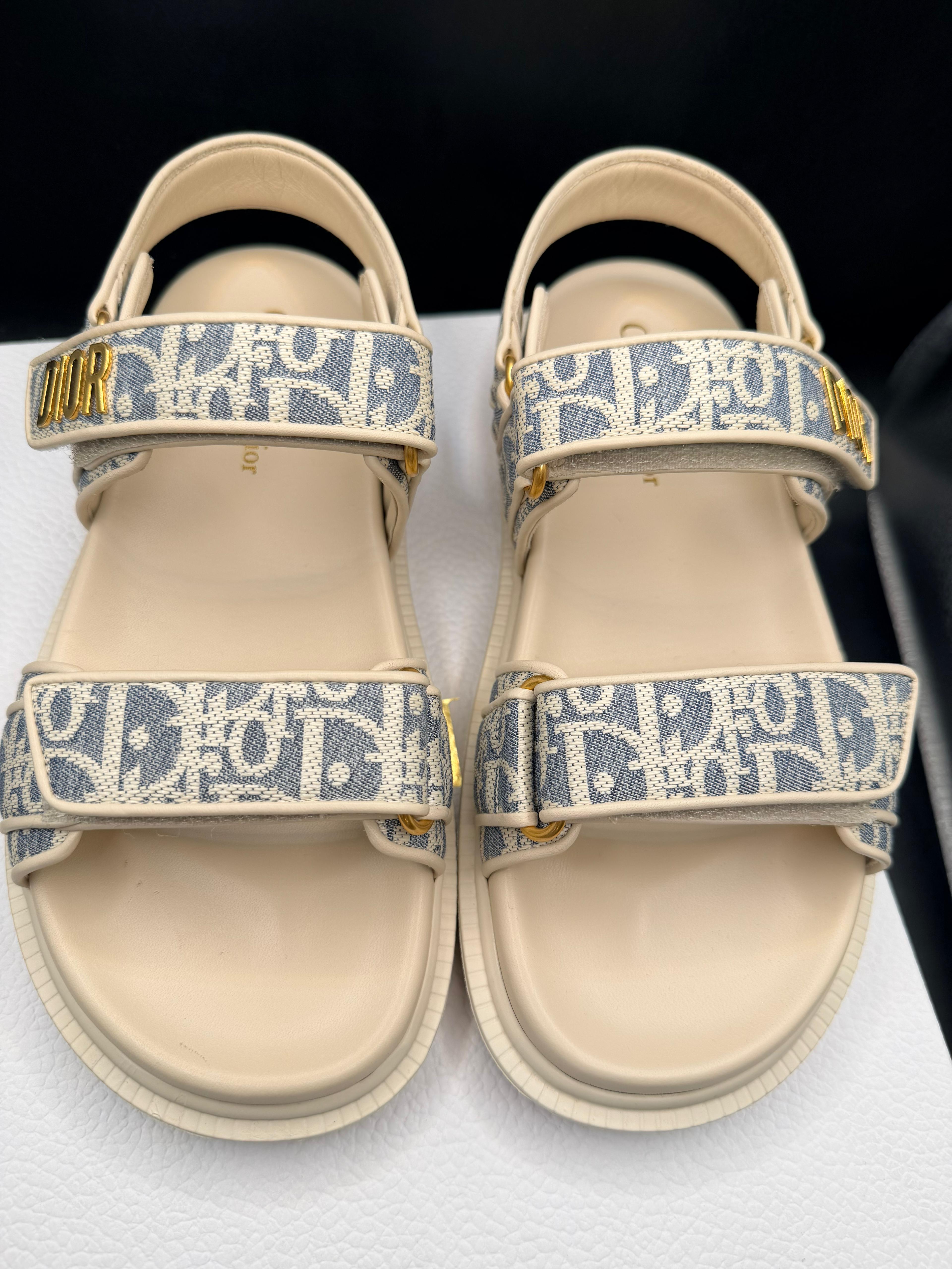 Dioract sandals in chambray blue