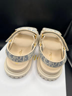 Dioract sandals in chambray blue