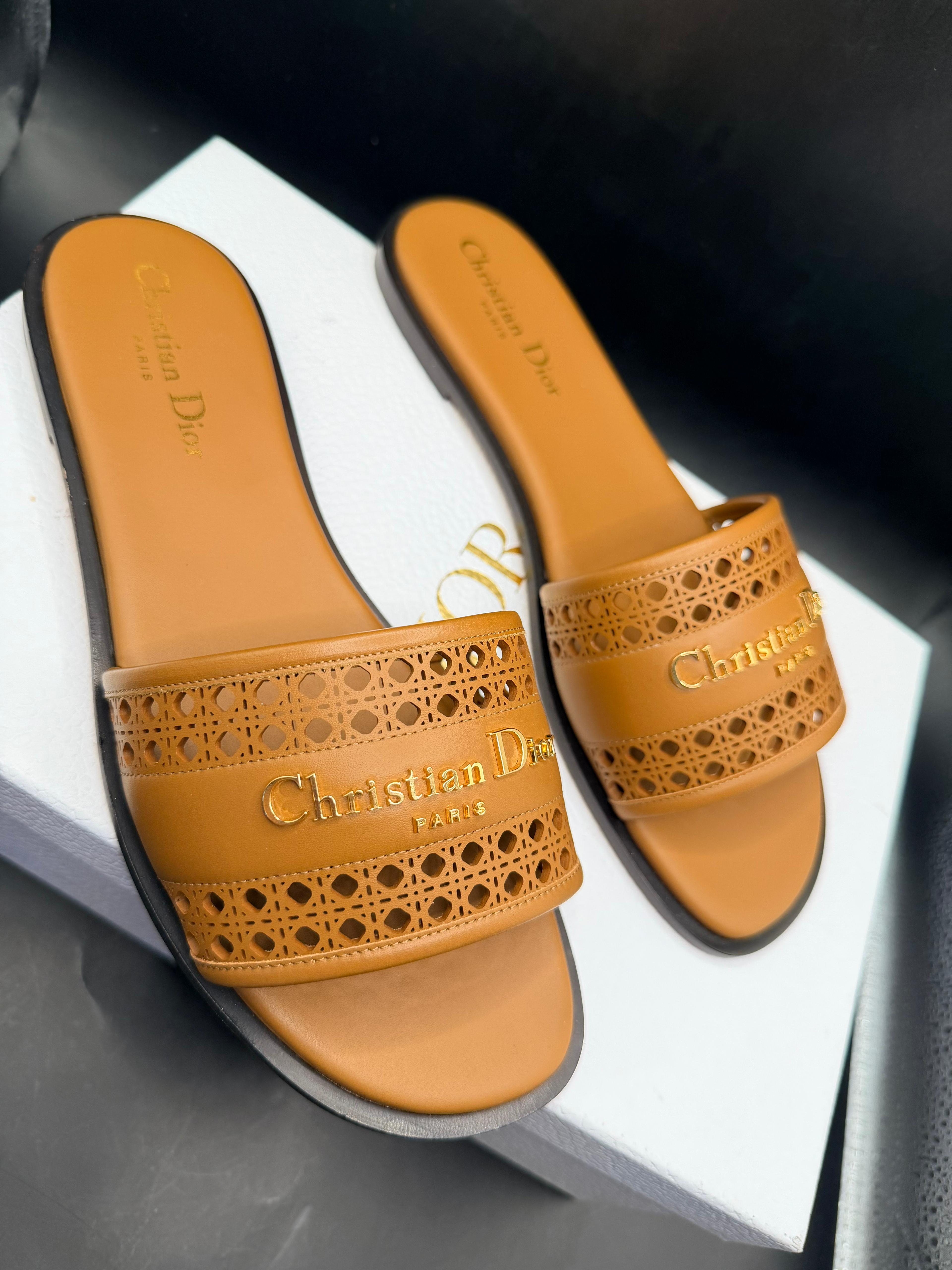 Dior d Lane slide sandals