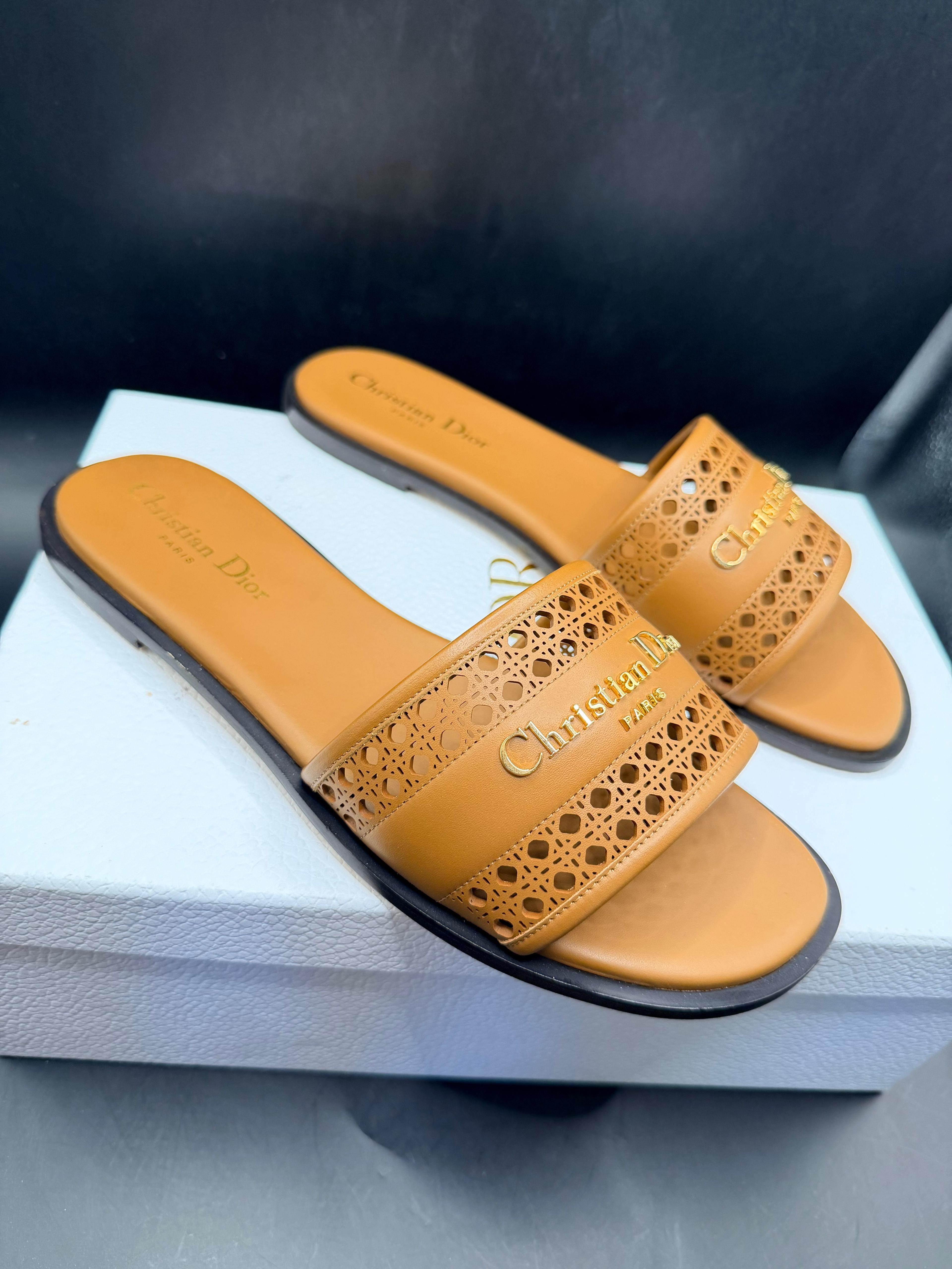 Dior d Lane slide sandals