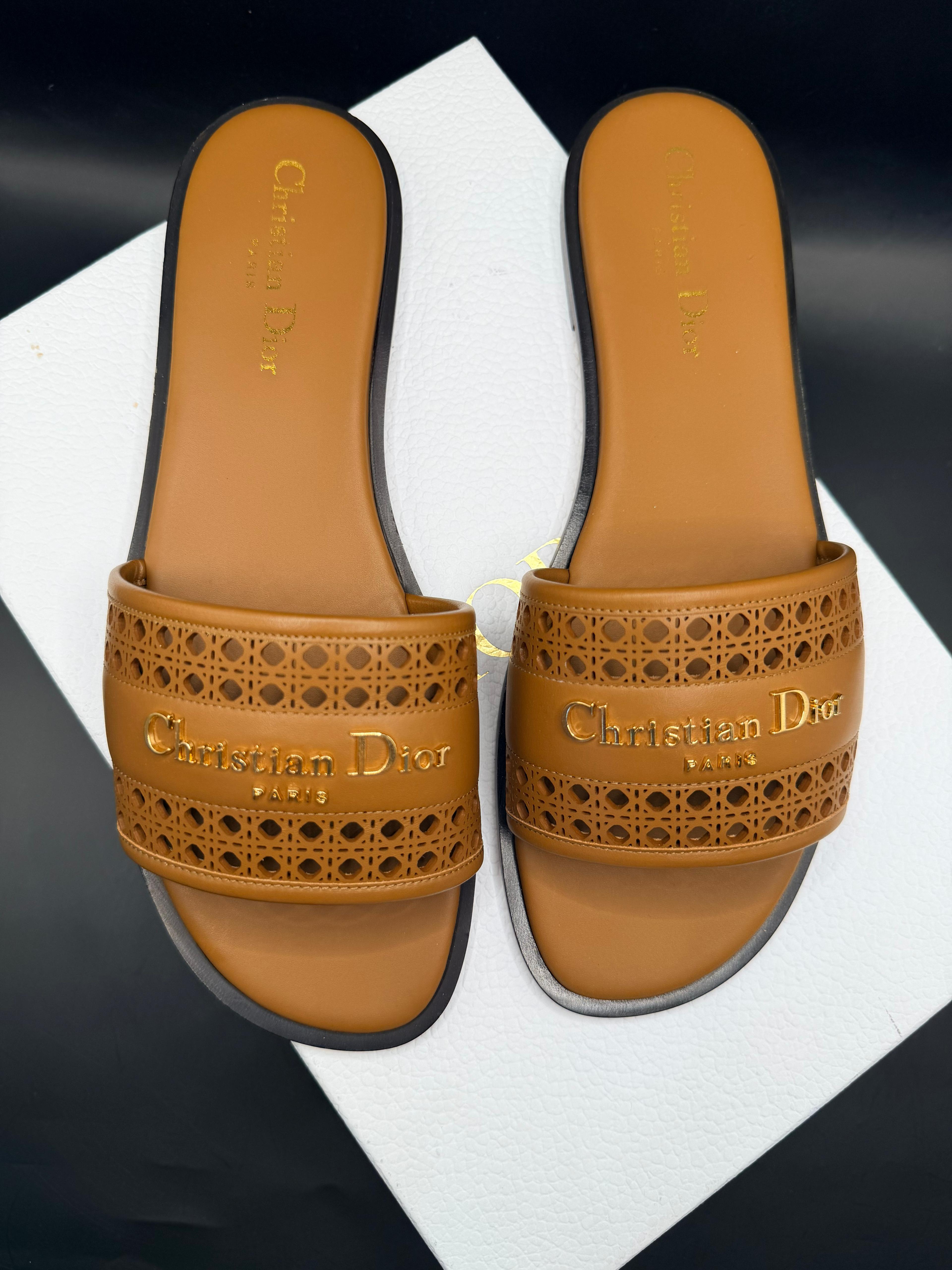 Dior d Lane slide sandals
