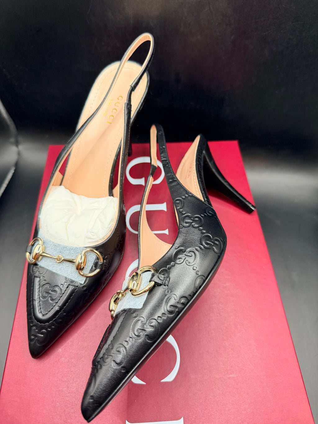 Gucci horsebit slingback pumps