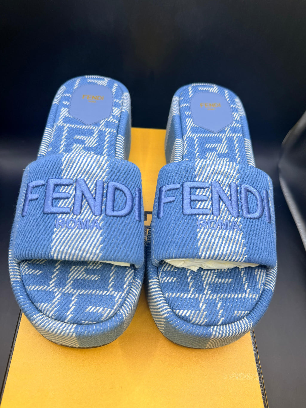 Fendi platform slides