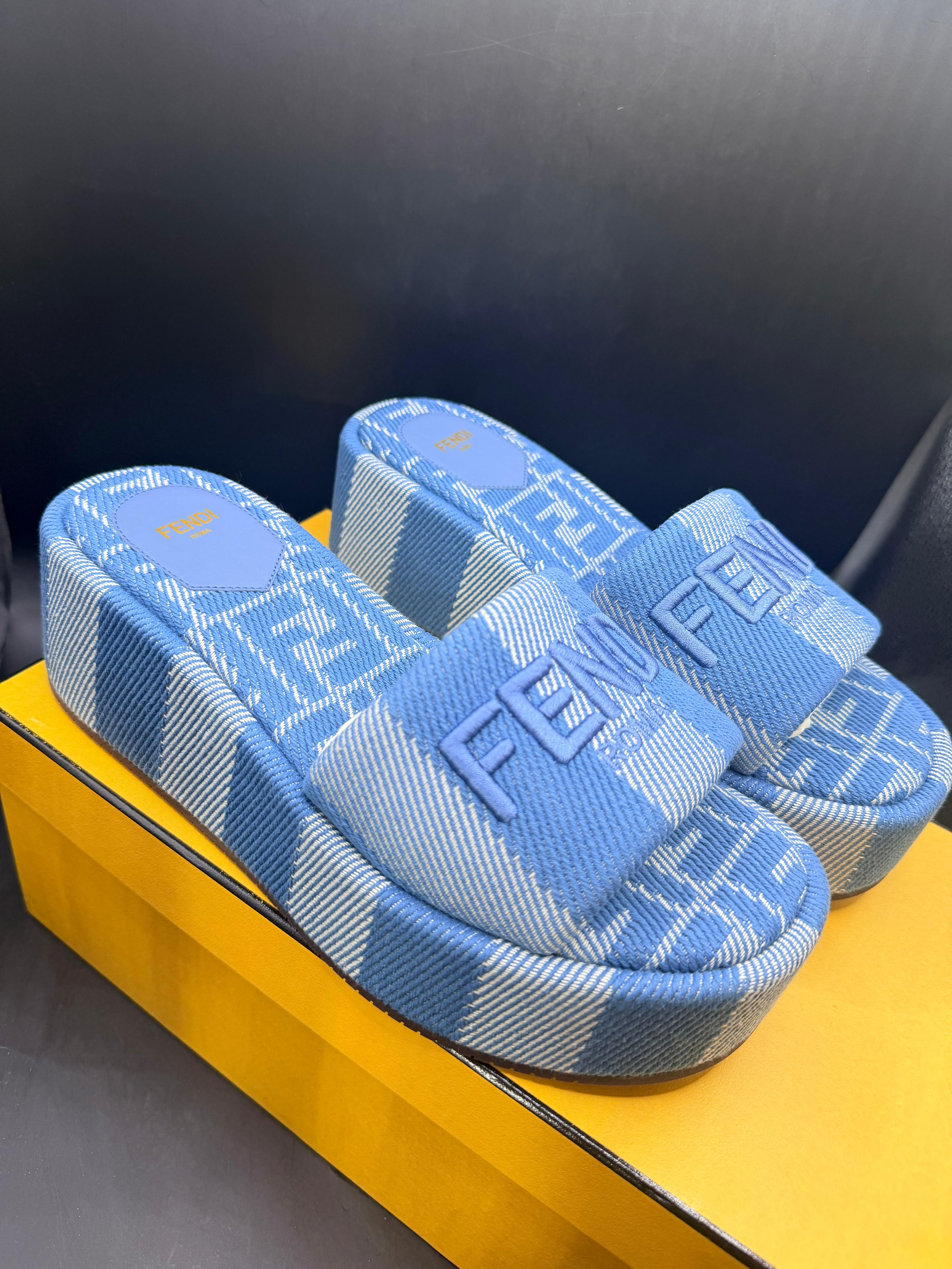 Fendi platform slides