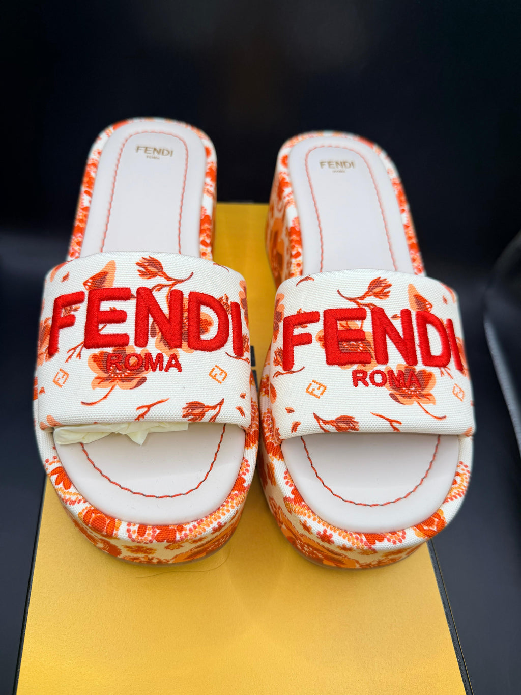 Fendi platform slides