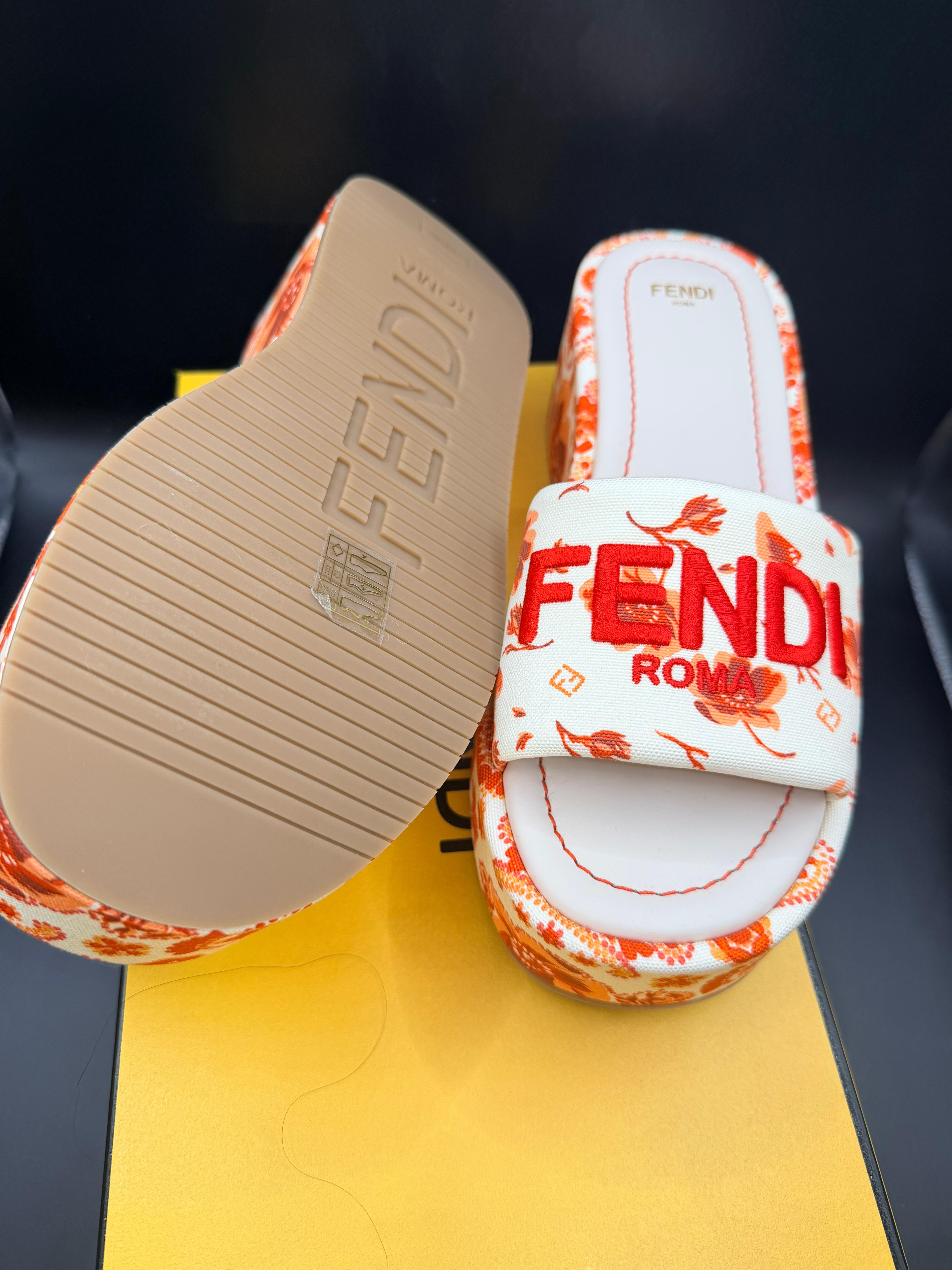 Fendi platform slides