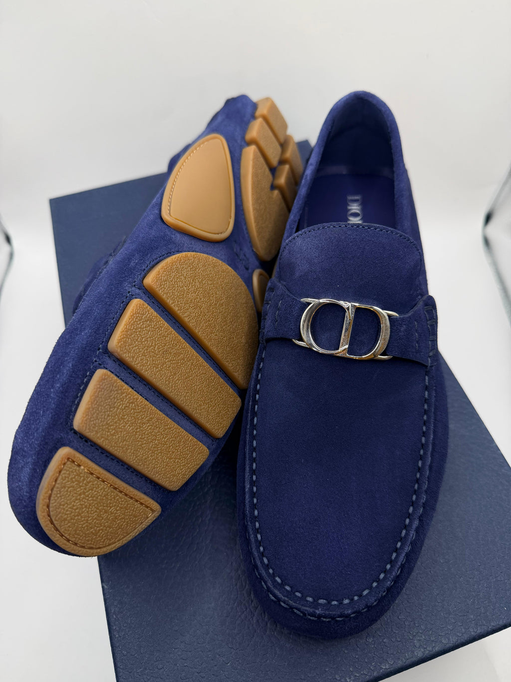 Christian Dior suede men’s drivers