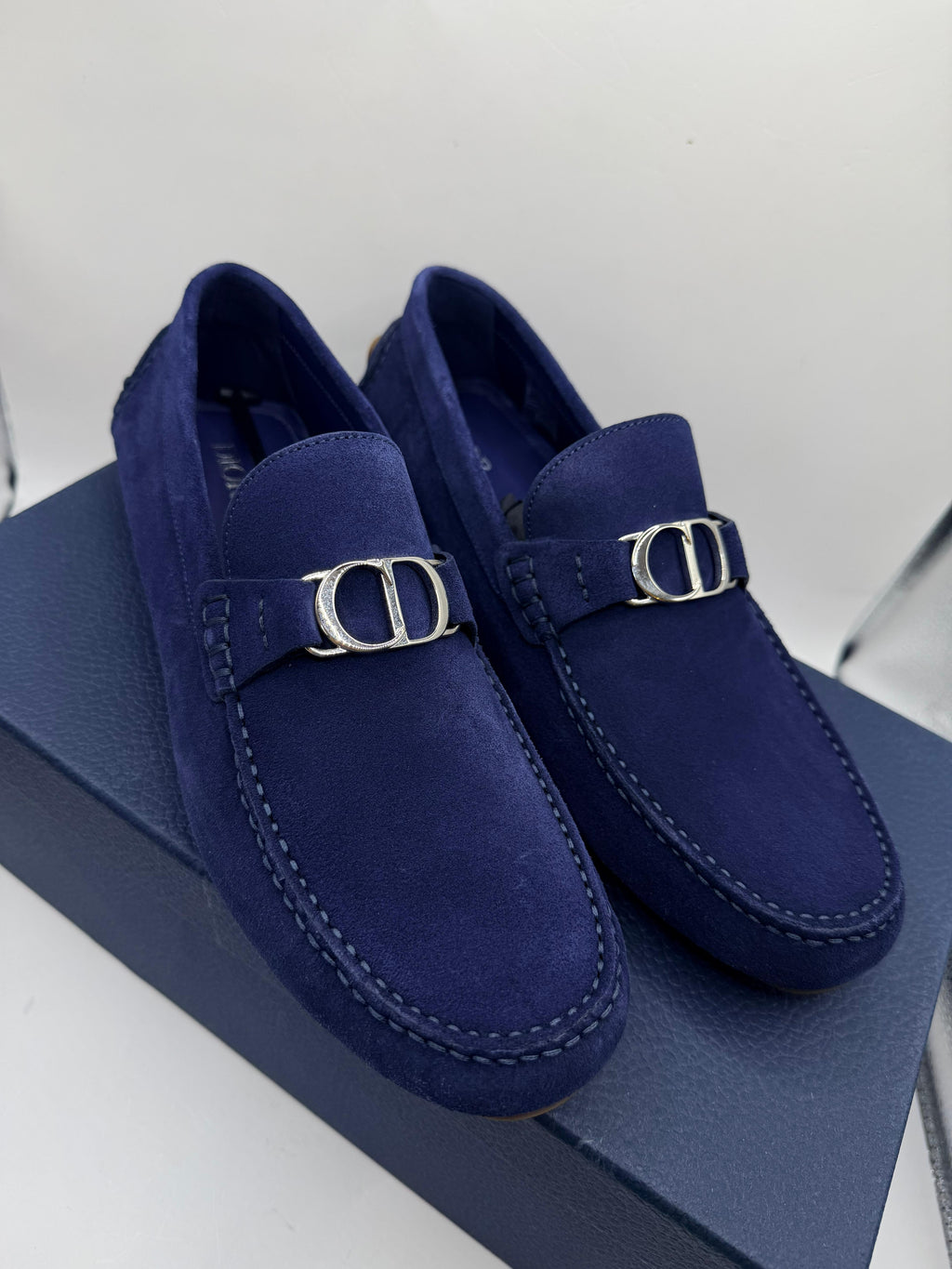 Christian Dior suede men’s drivers