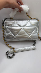 Chanel 19 Metallic Silver